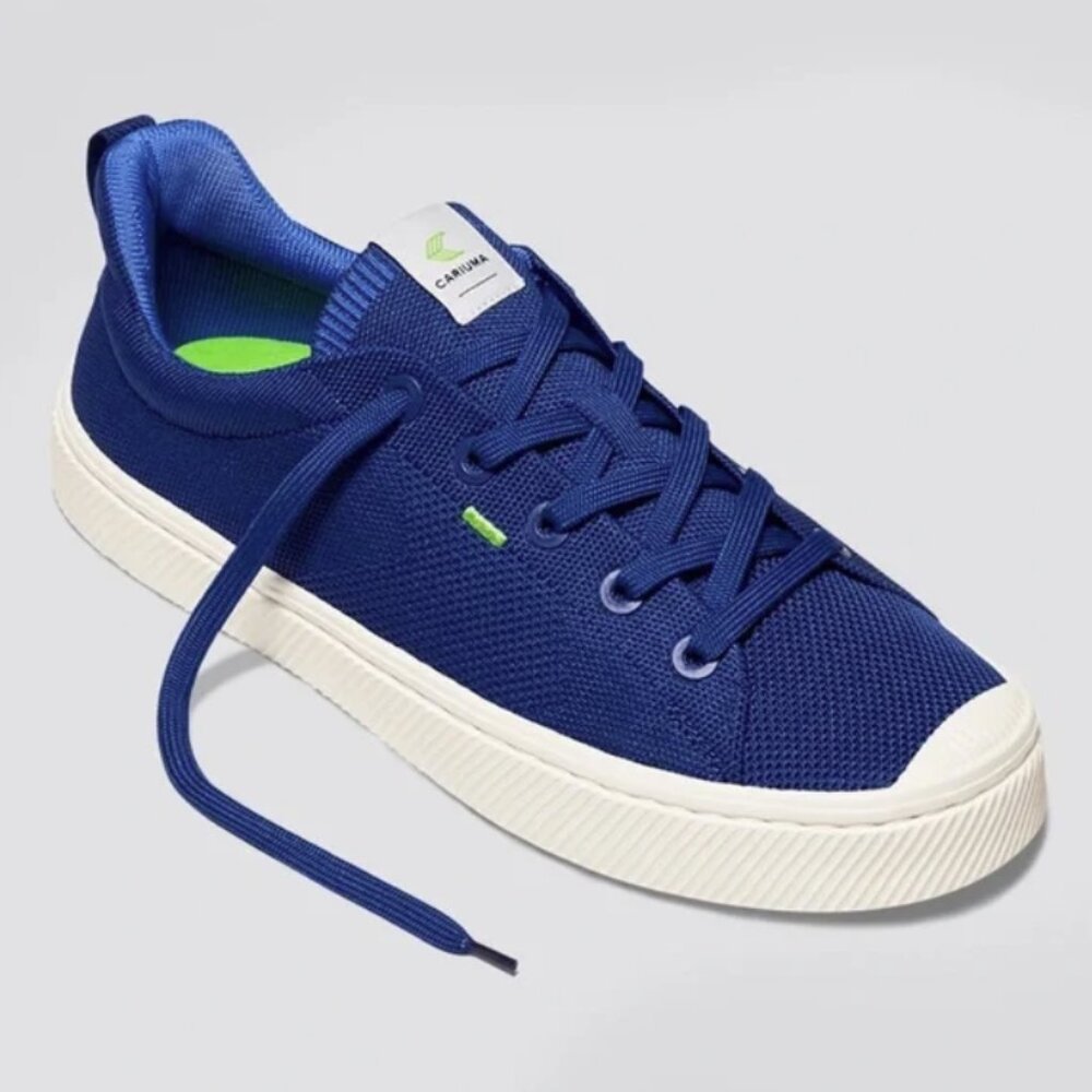 IBI Low Mineral Blue Knit Sneaker Men